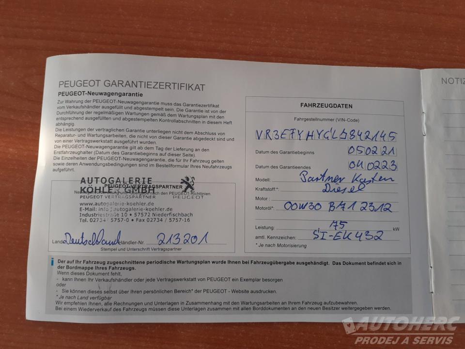 Peugeot Partner 1.5 Blue HDi NEZ.TOP.