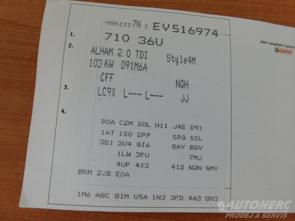 Seat Alhambra 2.0 TDi 4x4 7.MÍST