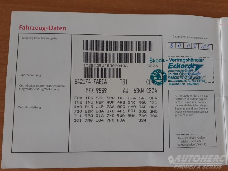 Škoda Fabia 1.2 TSi 63Kw