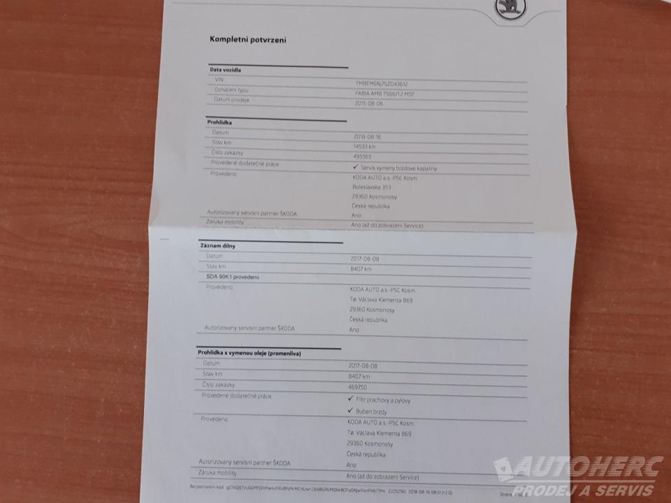 Škoda Fabia 1.2 TSi AMB 66Kw