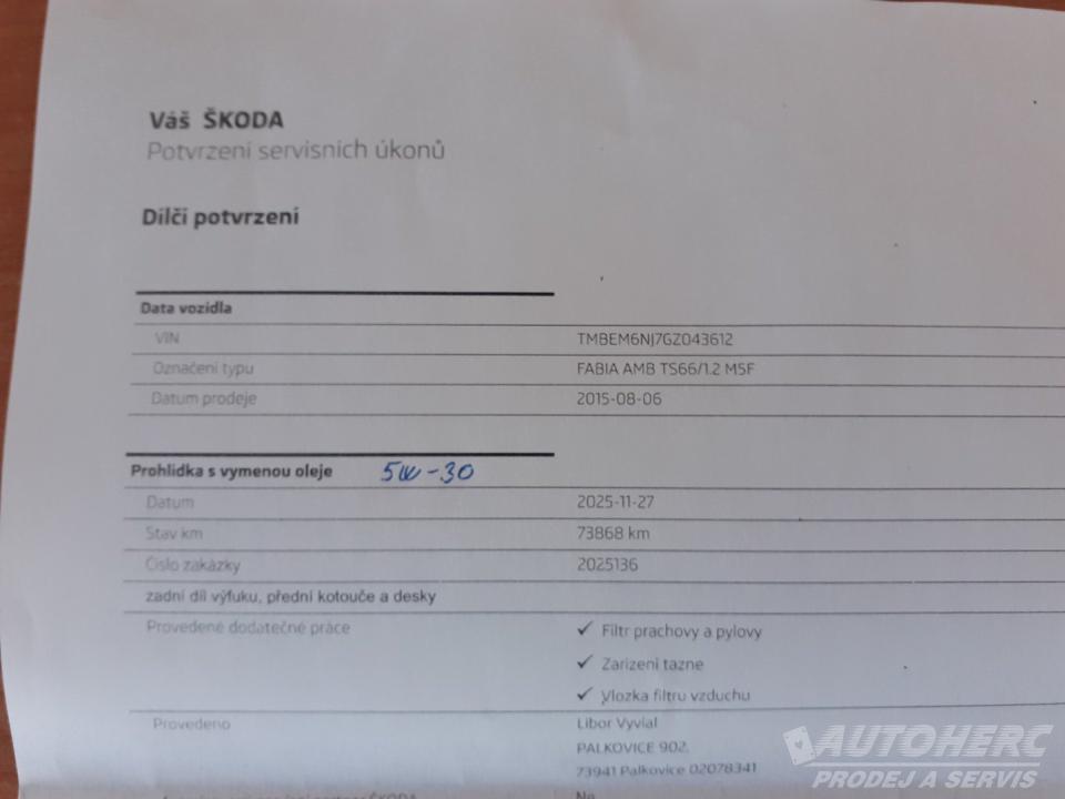 Škoda Fabia 1.2 TSi AMB 66Kw