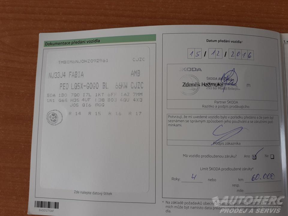 Škoda Fabia 1.2 TSi AMBIENTE