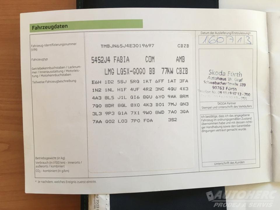 Škoda Fabia II Kombi 1.2 TSi 77 kW