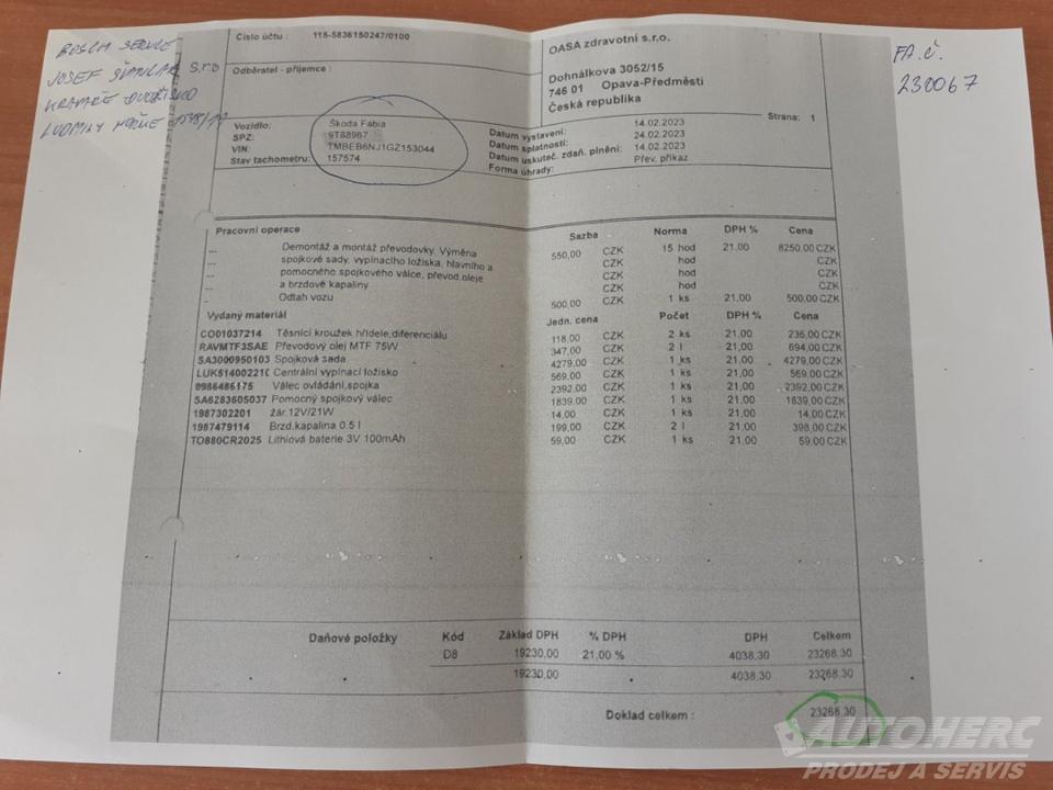 Škoda Fabia III 1.0 MPi +LPG