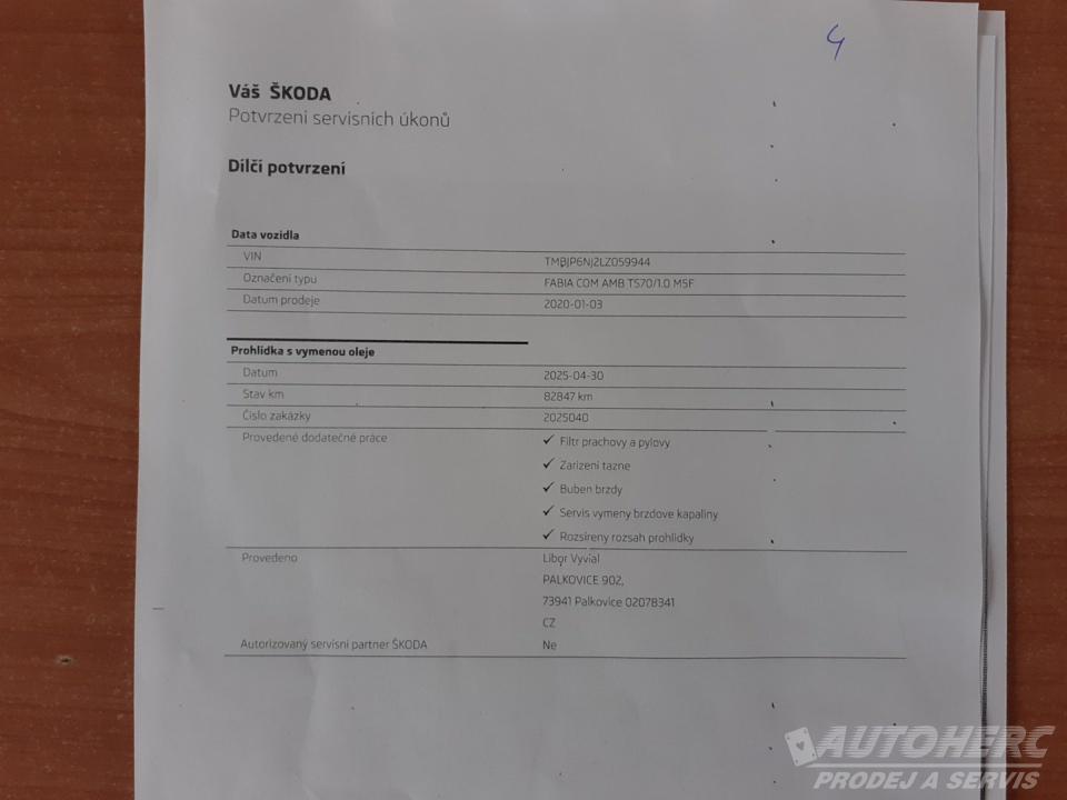 Škoda Fabia III Kombi 1.0 TSi Ambiente