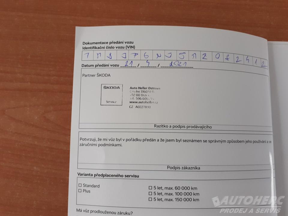 Škoda Fabia KOMBI 1.0 TSi ČR