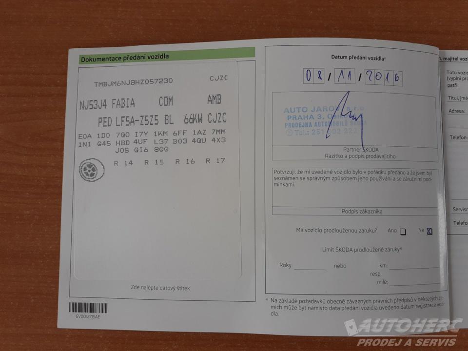 Škoda Fabia KOMBI 1.2 TSi