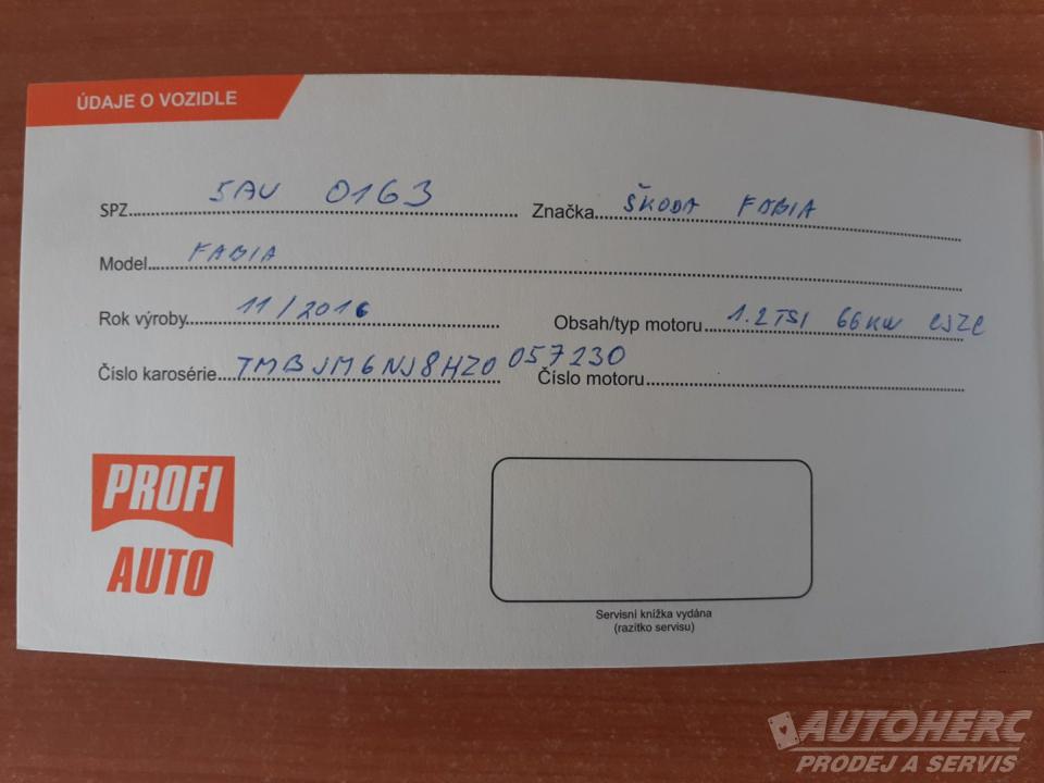 Škoda Fabia KOMBI 1.2 TSi