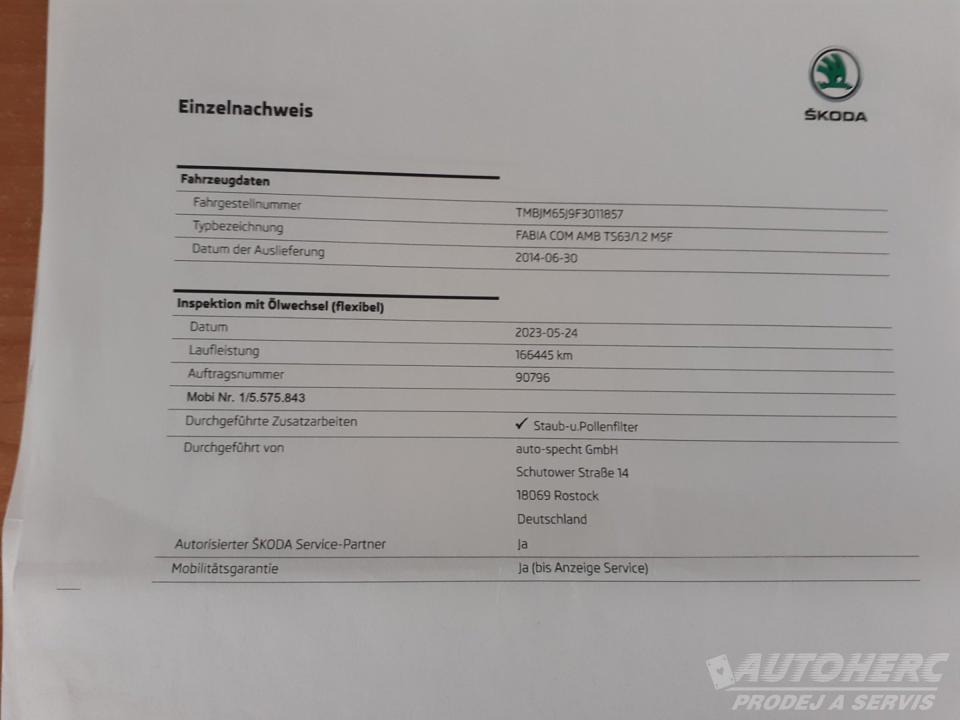 Škoda Fabia KOMBI 1.2 TSi  AMB