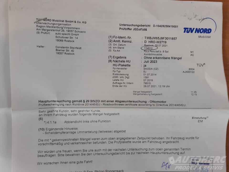 Škoda Fabia KOMBI 1.2 TSi  AMB