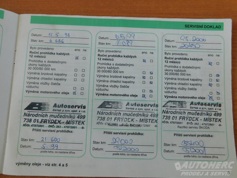 Škoda Felicia 1.3 GLXI 1.MAJ.ČR