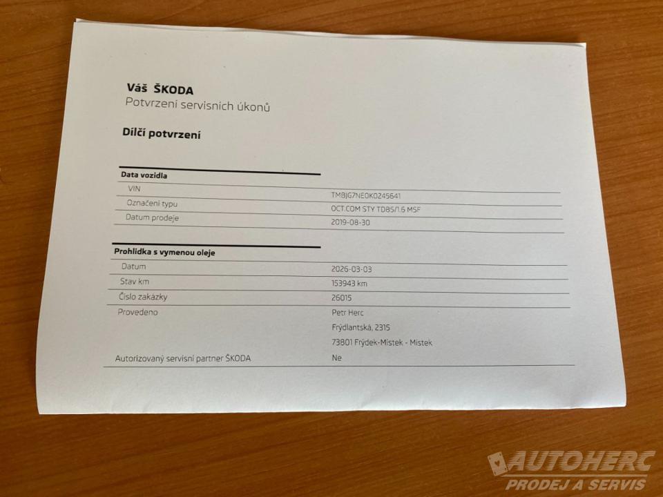 Škoda Octavia 1.6 TDi STYLE