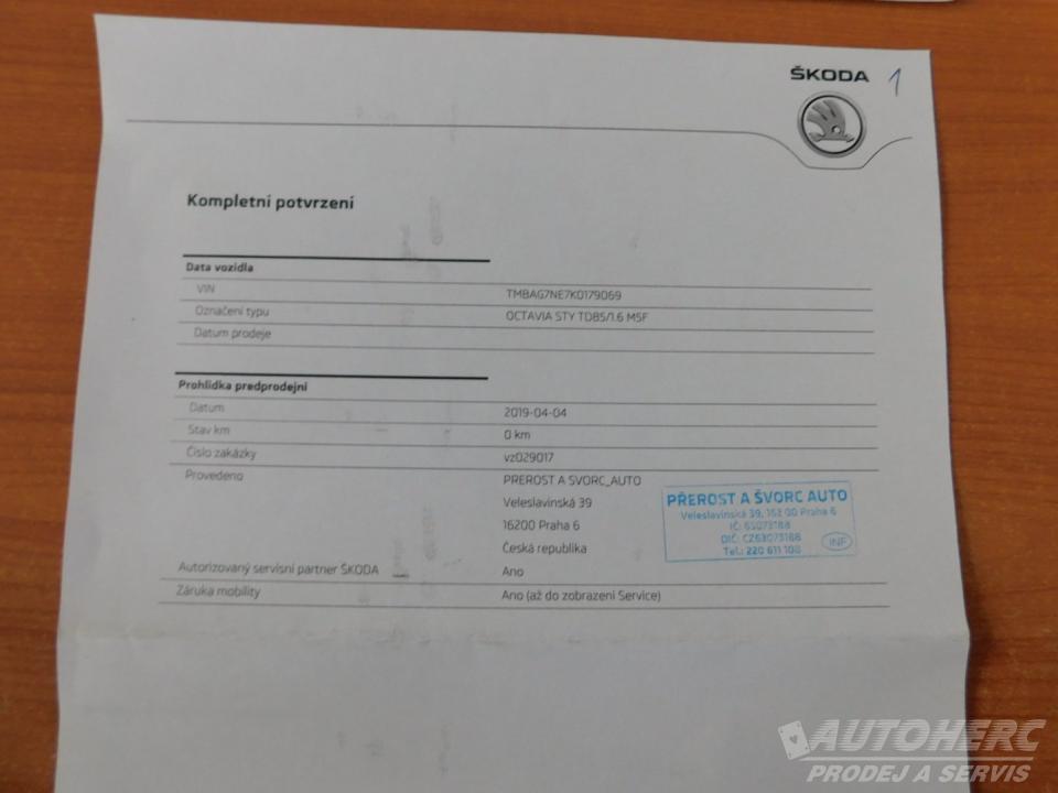 Škoda Octavia III 1.6 TDi ČR