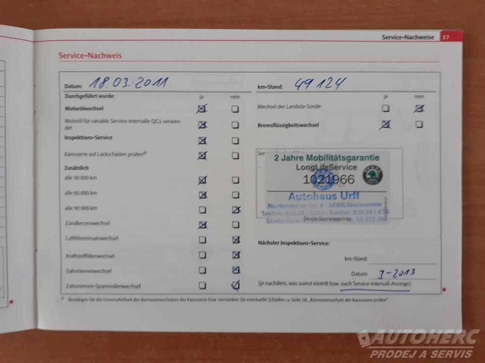 Škoda Octavia KOMBI 1.6 MPi