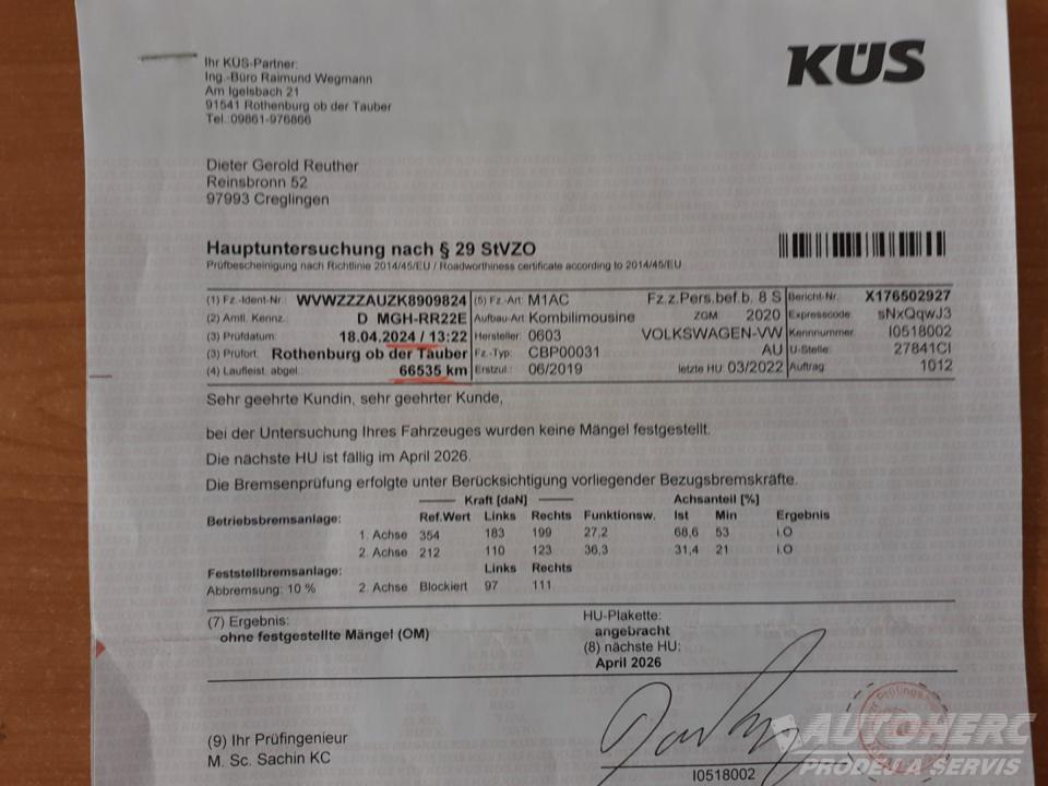 Volkswagen e-Golf VII 100Kw  ELEKTRO