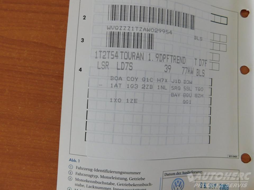 Volkswagen Touran 1.9 TDi DSG