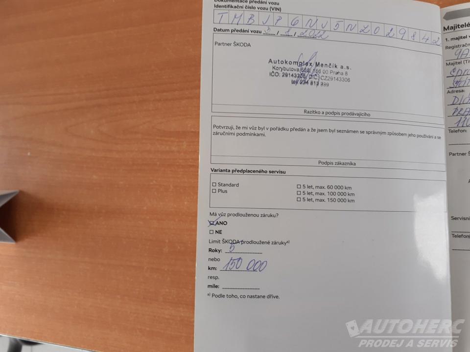 Škoda Fabia KOMBI 1.0 TSi