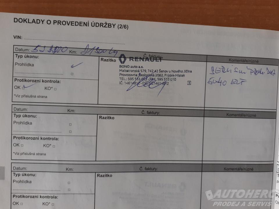 Renault Clio 1.2 16 V  1. MAJ.ČR