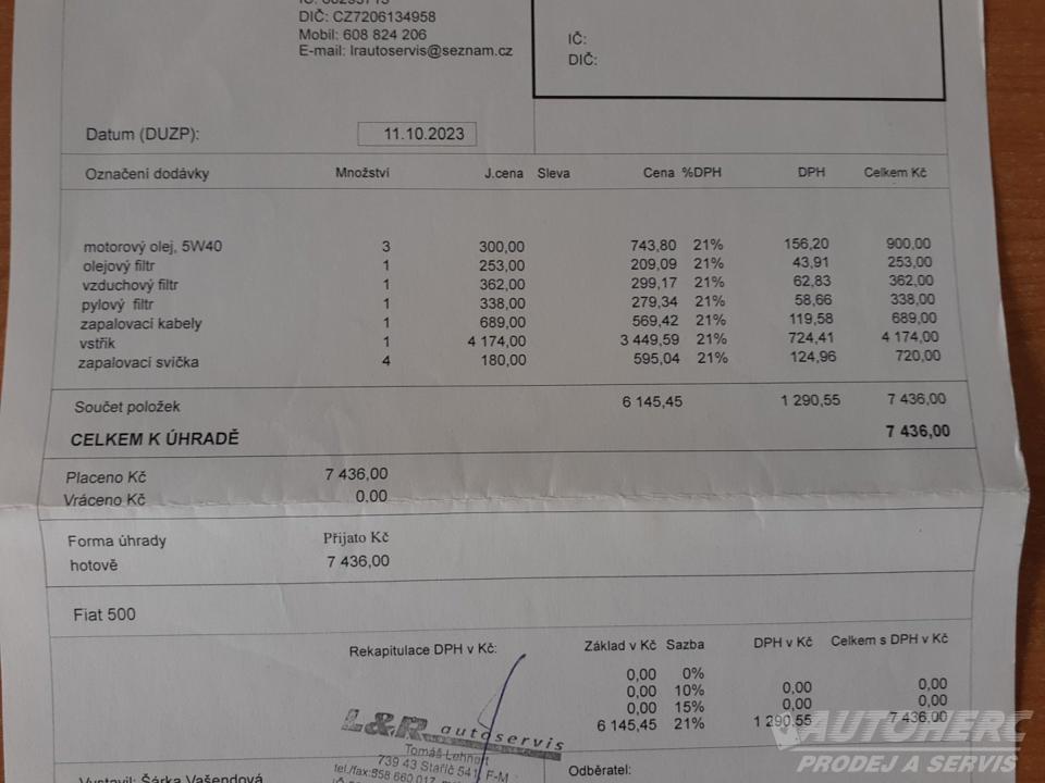 Fiat 500 1.2 8V CABRIO