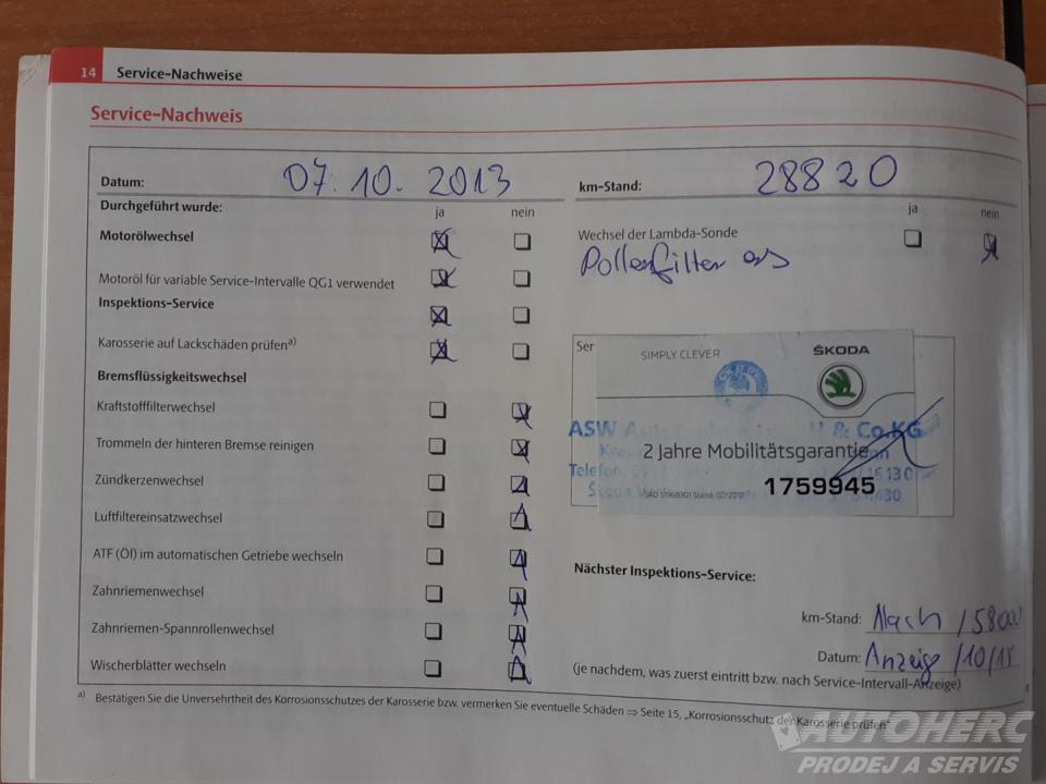 Škoda Fabia KOMBI 1.4 16V