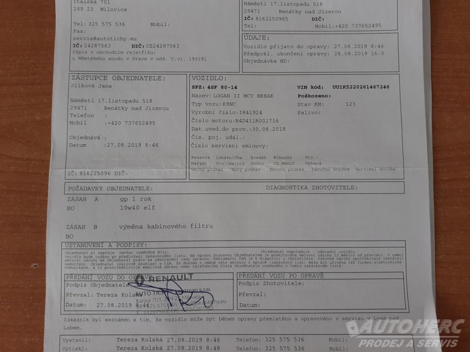 Dacia Logan 1.0 SCe ČR