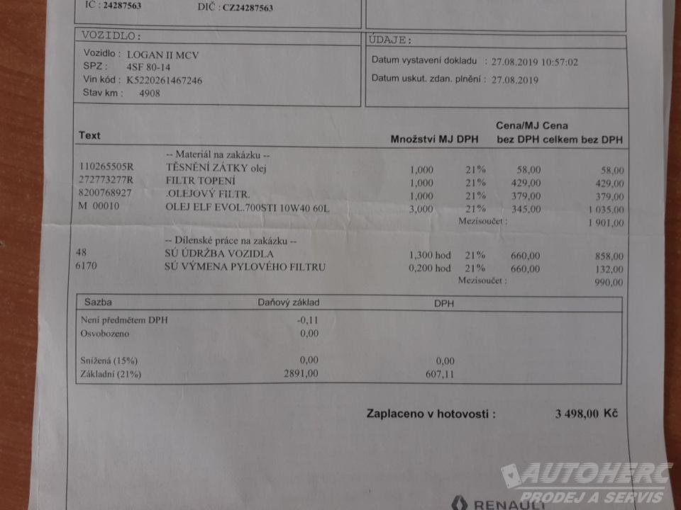 Dacia Logan 1.0 SCe ČR