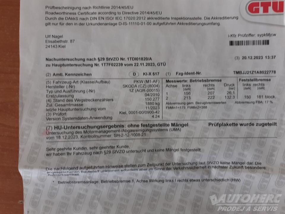 Škoda Octavia KOMBI 1.4 TSI