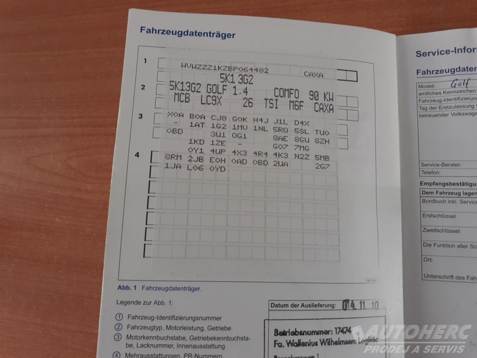 Volkswagen Golf VI 1.4 90kW