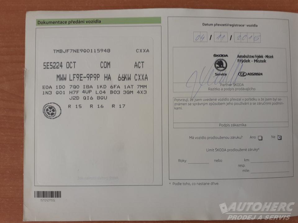 Škoda Octavia III Kombi 1.6 TDi