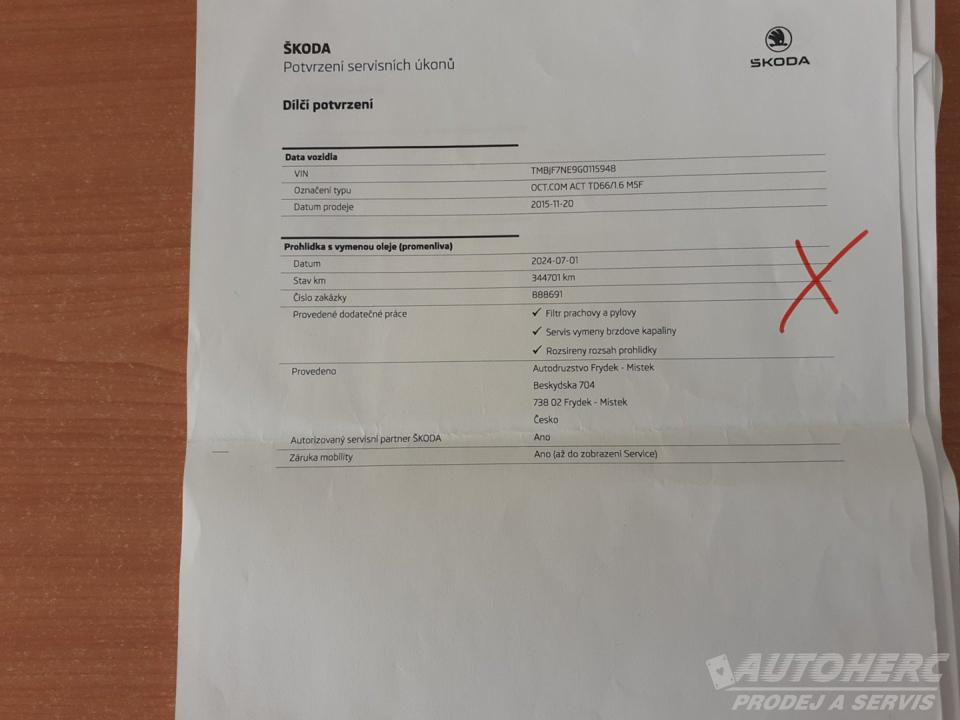 Škoda Octavia III Kombi 1.6 TDi