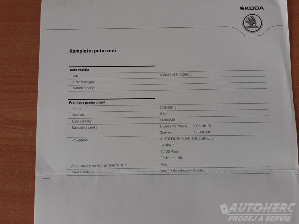 Škoda Octavia 1.4 TSi  110 Kw ČR