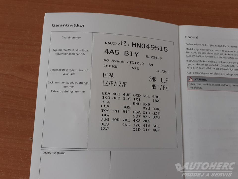 Audi A6 Avant 2.0 TDi Quattro